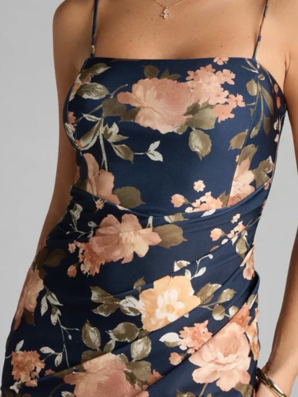 NEW WITH TAGS - Floral Slit Midi Dress